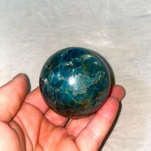 Blue Apatite Sphere